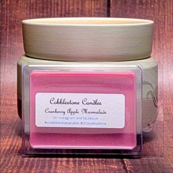 Cranberry Apple Marmalade soy wax melt home scent Cobblestone Candles - Picture 2 of 3